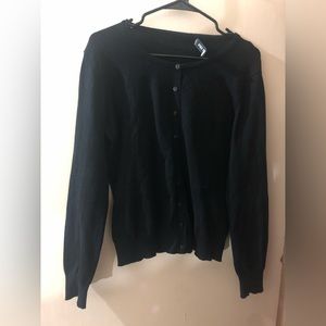 Black button up cardigan